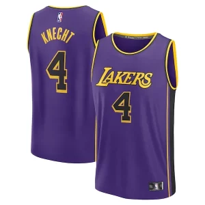 Fácil de llevar Hermoso Único Dalton Knecht Los Angeles Lakers Fast Break Replica Player Jersey Statement Edition Purple
