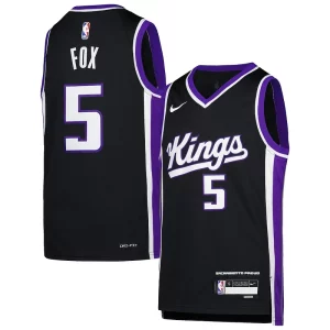 Fácil de llevar Lujoso De'Aaron Fox Sacramento Kings Nike Youth Swingman Jersey Icon Edition Purple