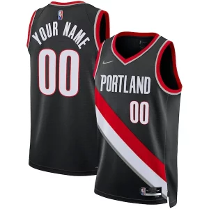 Fácil de llevar Maravilloso Portland Trail Blazers Nike 2021/22 Diamond Swingman Custom Jersey Icon Edition Black