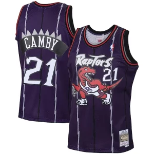 Fácil de llevar Marcus Camby Toronto Raptors 2001/02 Hardwood Classics Swingman Jersey Purple