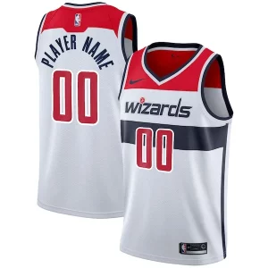 Fácil de llevar Original Moderno Washington Wizards Nike 2020/21 Swingman Custom Jersey Association Edition White
