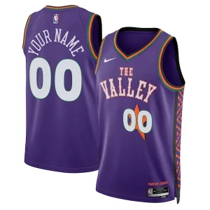 Fácil de llevar Resistente Phoenix Suns Nike Unisex 2024/25 Custom Swingman Jersey City Edition Purple