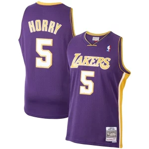 Fácil de llevar Robert Horry Los Angeles Lakers 1999/00 Hardwood Classics Swingman Jersey Purple