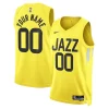 Fácil de llevar Utah Jazz Nike Unisex Swingman Custom Jersey Gold Icon Edition