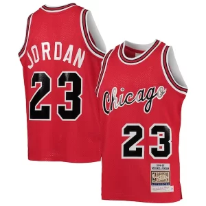 Fácil de llevar Youth Chicago Bulls Michael Jordan Red 1984/85 Hardwood Classics Authentic Jersey