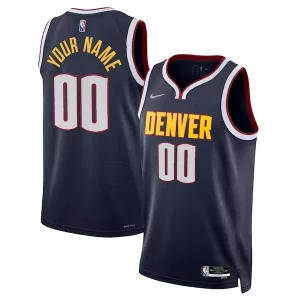 Fantástico Clásico Denver Nuggets Nike 2021/22 Diamond Swingman Custom Jersey Icon Edition Navy