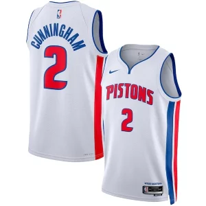 Fantástico Clásico Lujoso Cade Cunningham Detroit Pistons Nike Unisex Swingman Jersey Association Edition White/Blue