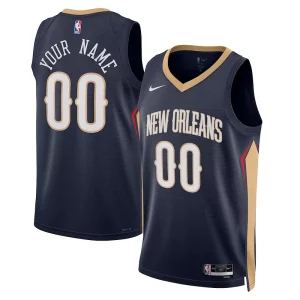 Fantástico Comodo Hermoso New Orleans Pelicans Nike Unisex 2022/23 Swingman Custom Jersey Navy Icon Edition
