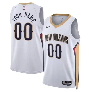 Fantástico Delicioso New Orleans Pelicans Nike Unisex Swingman Custom Jersey White Association Edition