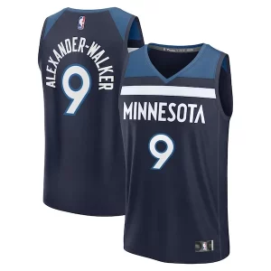 Fantástico Elegante Nickeil Alexander Walker Minnesota Timberwolves Fast Break Replica Player Jersey Icon Edition Navy
