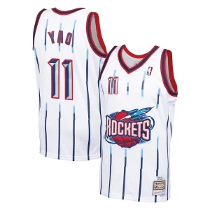 Fantástico Estupendo Chulo Yao Ming Houston Rockets 2002 03 Hardwood Classics Swingman Jersey White