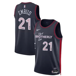 Fantástico Exquisito Ideal Joel Embiid Philadelphia 76ers Nike Unisex 2023/24 Swingman Jersey Navy City Edition
