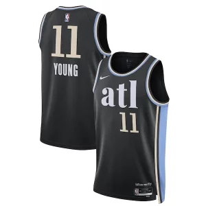 Fantástico Fácil de llevar Delicioso Trae Young Atlanta Hawks Nike Unisex 2023/24 Swingman Jersey Black City Edition