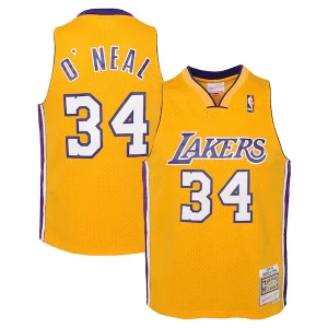 Fantástico Genial Magnífico Shaquille O'Neal Los Angeles Lakers Youth 1999/00 Hardwood Classics Swingman Jersey Gold