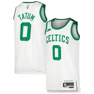 Fantástico Jayson Tatum Boston Celtics Nike Swingman Player Jersey Classic Edition White