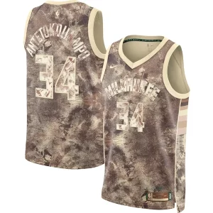 Fantástico Lujoso Cool Giannis Antetokounmpo Milwaukee Bucks Nike Unisex Select Series Swingman Jersey Brown