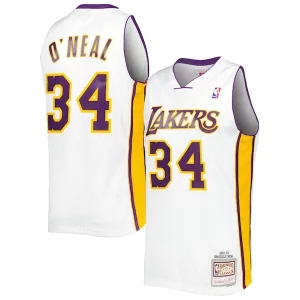 Fantástico Original Lujoso Shaquille O'Neal Los Angeles Lakers 2001/02 Hardwood Classics Swingman Jersey White
