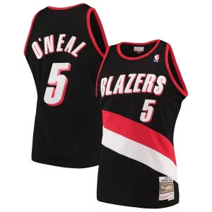 Fantástico Perfecto Jermaine O'Neal Portland Trail Blazers 1999/00 Hardwood Classics Swingman Jersey Black