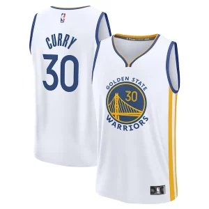Chulo Único Fantástico Stephen Curry Golden State Warriors Youth Fast Break Replica Jersey Association Edition White
