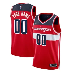 Fantástico Resistente Original Washington Wizards Nike 2021/22 Diamond Swingman Custom Jersey Icon Edition Red