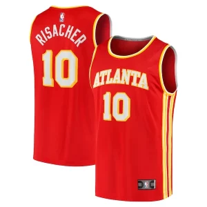 Lujoso Ideal Zaccharie Risacher Atlanta Hawks Youth 2024 NBA Draft Fast Break Player Jersey Icon Edition Red