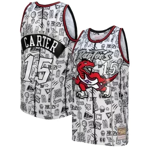 Fantástico Vince Carter Toronto Raptors 1998/99 Swingman Jersey White