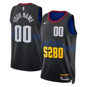 Genial Denver Nuggets Nike Unisex 2023/24 Custom Swingman Jersey Black City Edition