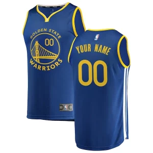 Genial Elegante Golden State Warriors Youth 2019/20 Fast Break Custom Replica Jersey Royal Icon Edition