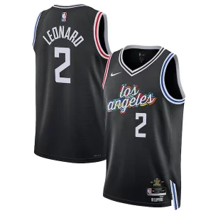 Genial Kawhi Leonard LA Clippers Nike Unisex 2022/23 Swingman Jersey City Edition Black