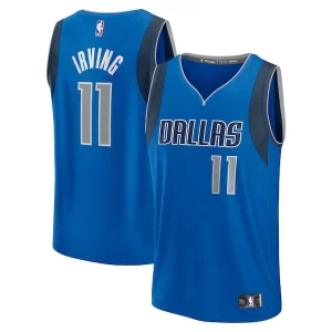Genial Kyrie Irving Dallas Mavericks Fast Break Replica Player Jersey Icon Edition Blue