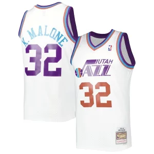 Genial Perfecto Karl Malone Utah Jazz 1991/92 Hardwood Classics Reload 3.0 Swingman Jersey White