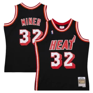 Genial Resistente Harold Miner Miami Heat 1992/93 Hardwood Classics Swingman Throwback Jersey Black