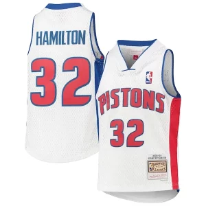 Genial Richard Hamilton Detroit Pistons Youth 2003/04 Hardwood Classics Swingman Jersey White