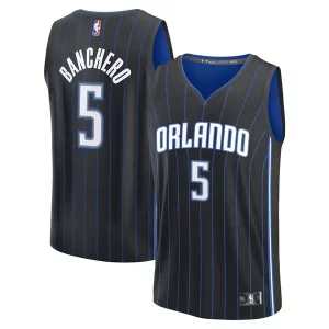 Genial Único Paolo Banchero Orlando Magic Fast Break Replica Player Jersey Icon Edition Black