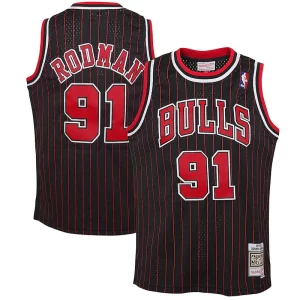 Bonito Ideal Moderno Dennis Rodman Chicago Bulls Youth 1995/96 Hardwood Classics Swingman Jersey Black