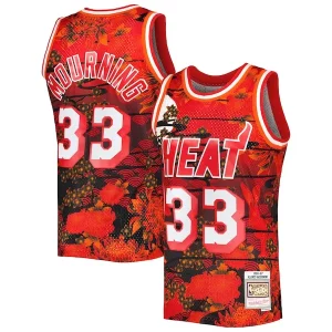Hermoso Alonzo Mourning Miami Heat 1996/97 Hardwood Classics Lunar New Year Swingman Jersey Red