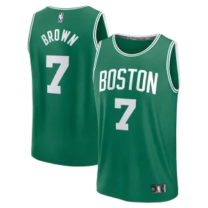 Chulo Fantástico Robusto Jaylen Brown Boston Celtics Fast Break Replica Player Jersey Icon Edition Kelly Green