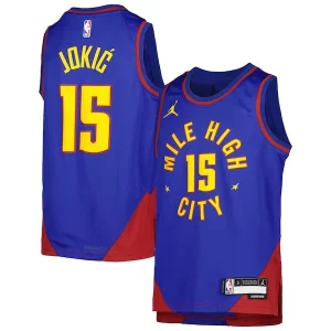 Hermoso Delicioso Nikola Jokic Denver Nuggets Jordan Brand Youth Swingman Jersey Statement Edition Blue
