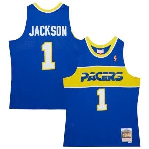 Hermoso Duradero Clásico Stephen Jackson Indiana Pacers 2004/05 Hardwood Classics Swingman Jersey Royal