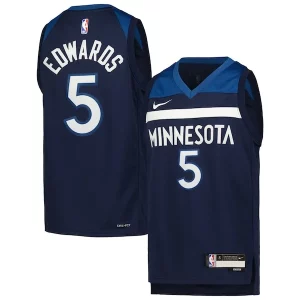 Hermoso Elegante Anthony Edwards Minnesota Timberwolves Nike Youth Swingman Jersey Icon Edition Navy