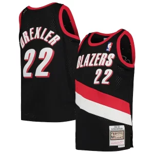 Hermoso Encantador Lujoso Clyde Drexler Portland Trail Blazers Youth 1991/92 Hardwood Classics Swingman Jersey Black