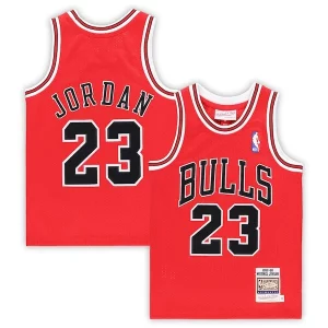 Hermoso Estupendo Michael Jordan Chicago Bulls Preschool 1997/98 Hardwood Classics Authentic Jersey Red/Black/White