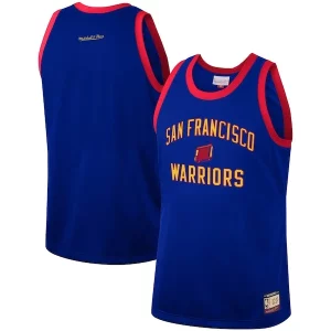 Hermoso Estupendo Único Golden State Warriors Hardwood Classics Team Heritage Fashion Jersey Royal