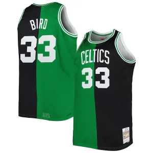 Hermoso Fácil de llevar Larry Bird Boston Celtics Big & Tall Hardwood Classics 1985/86 Split Swingman Jersey Kelly Green/Black
