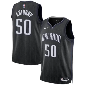 Hermoso Práctico Atractivo Cole Anthony Orlando Magic Nike Unisex 2022/23 Swingman Jersey City Edition Black