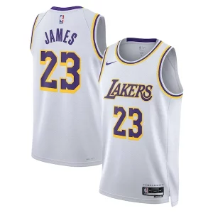 Ideal Cool Encantador LeBron James Los Angeles Lakers Nike Unisex Swingman Jersey Association Edition White/Gold
