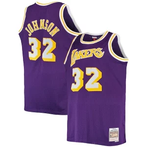 Ideal Cool Magic Johnson Los Angeles Lakers Big & Tall 1984/85 Hardwood Classics Swingman Jersey Purple