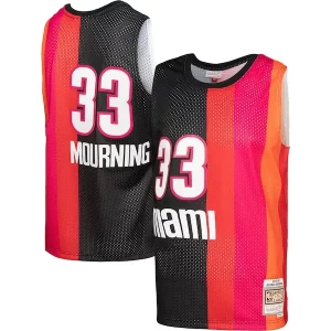 Ideal Elegante Alonzo Mourning Miami Heat Hardwood Classics 2005/06 Split Swingman Jersey Black/Red