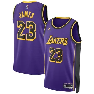 Ideal Elegante Fantástico LeBron James Los Angeles Lakers Jordan Brand Unisex Swingman Jersey Statement Edition Purple