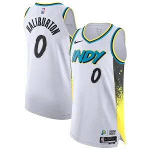 Ideal Elegante Genial Tyrese Haliburton Indiana Pacers Nike 2024/25 Authentic Player Jersey City Edition White